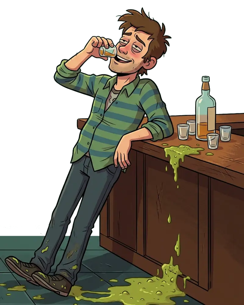Keep drinking after puking?